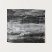 Tenture Cascade majestueuse Boka, Slovénie en noir et blan (Devant (Horizontal))