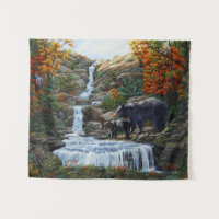 Cascade Mère et Cube Ours Noir