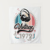 Tenture Casque audio vintage depuis 1972 (Devant)
