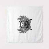 Tenture Casque de démon (Devant (Horizontal))