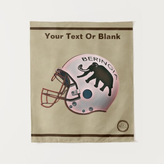 Tenture Casque de football de l'Université de Beringia (Devant)