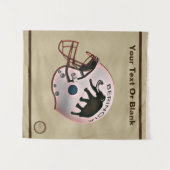 Tenture Casque de football de l'Université de Beringia (Devant (Horizontal))