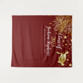 Tenture Casquette de remise des diplômes avec feux d'artif (Devant (Horizontal))