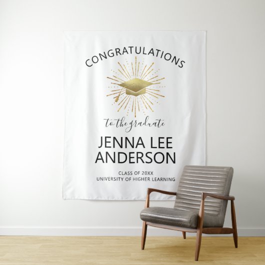 Tenture Casquette d'or moderne avec Starburst (En situation)