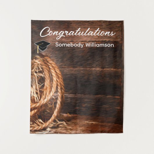 Tenture Casquette occidental et Lasso Contexte pour la fêt (Devant)