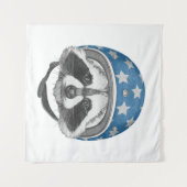 Tenture Casse-cou de raton laveur (Devant (Horizontal))