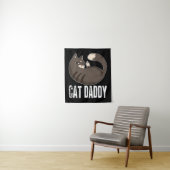 Tenture Cat Daddy | Funny Amoureux des chats Pour Fête des (En situation)