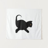 Tenture Cat dit bonjour (Devant (Horizontal))