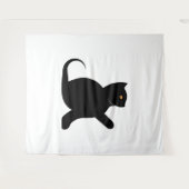 Tenture Cat dit bonjour (Devant (Horizontal))