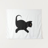 Tenture Cat dit bonjour (Devant (Horizontal))