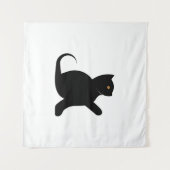 Tenture Cat dit bonjour (Devant (Horizontal))