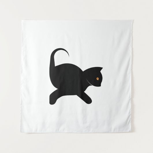 Tenture Cat dit bonjour (Devant (Horizontal))