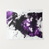 Tenture Cat Wild Nature Esprit libre Art Peinture de pince (Devant (Horizontal))