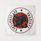 Tenture Cats Against Fascists (Devant (Horizontal))