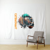 Tenture Catsmonaute Astronaut Chat Ou Chat Spatial (En situation (horizontale))