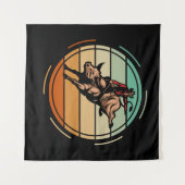 Tenture Cavalier de Rodéo de Taureau Cow-boy Occidental Vi (Devant (Horizontal))