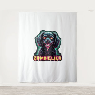 Tenture Cavalier King Charles Spaniel CKCS Zombie Dog Hall
