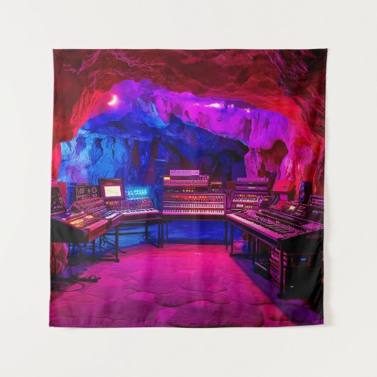 Tenture Cave Music Studio (Devant)