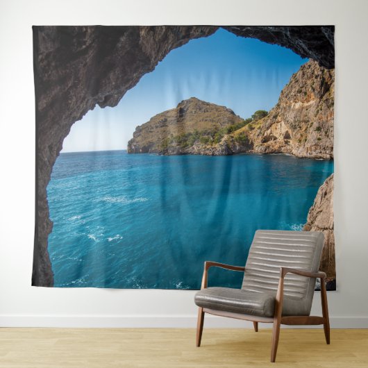 TENTURE CAVE OCÉAN PHOTO-BACKDROP (En situation (horizontale))