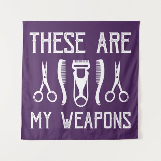 Tenture Ce sont mes armes (Devant)