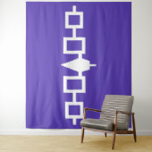 Tenture Ceinture en wampum du drapeau iroquois (En situation)