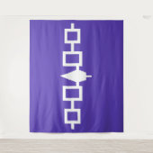 Tenture Ceinture en wampum du drapeau iroquois (Devant)