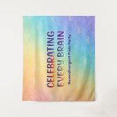 Tenture Celebrating Every Brain Neurodivergent Pride (Devant)