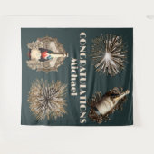 Tenture Célébration de félicitations de remise de diplômes (Devant (Horizontal))