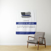 Tenture Célébration de la retraite de la police personnali (En situation)