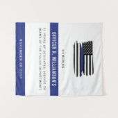 Tenture Célébration de la retraite de la police personnali (Devant (Horizontal))