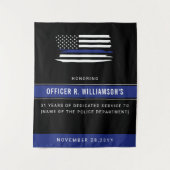 Tenture Célébration de la retraite de la police personnali (Devant)