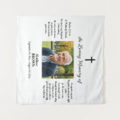 Tenture Célébration De La Vie 1 Photo Verset Biblique (Devant (Horizontal))