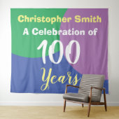 Tenture Célébration du 100e anniversaire (En situation (horizontale))