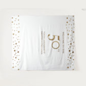 Tenture Célébration du 50e anniversaire de mariage Toile d (Devant (Horizontal))