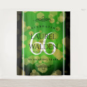 Tenture Célébration élégante de 66 ans de mariage au titan (Devant)