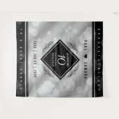 Tenture Célébration élégante du 10e anniversaire de mariag (Devant (Horizontal))