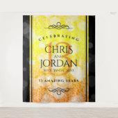 Tenture Célébration élégante du 13e anniversaire de mariag (Devant)