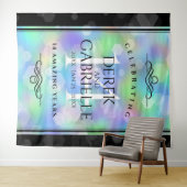 Tenture Célébration élégante du 14e anniversaire de mariag (En situation (horizontale))