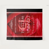 Tenture Célébration élégante du 15e anniversaire de mariag (Devant (Horizontal))