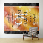 Tenture Célébration élégante du 16e anniversaire de mariag (En situation (horizontale))