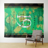 Tenture Célébration élégante du 19e anniversaire de mariag (En situation (horizontale))