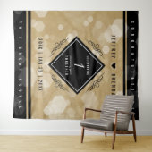 Tenture Célébration élégante du 1er anniversaire de mariag (En situation (horizontale))