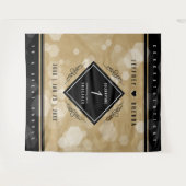 Tenture Célébration élégante du 1er anniversaire de mariag (Devant (Horizontal))