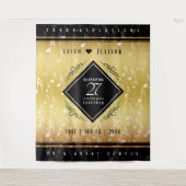 Tenture Célébration élégante du 27e anniversaire de mariag (Devant)