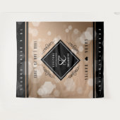 Tenture Célébration élégante du 28e anniversaire de mariag (Devant (Horizontal))