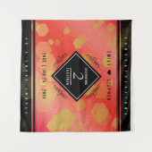 Tenture Célébration élégante du 2e anniversaire de mariage (Devant (Horizontal))