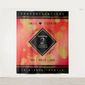 Tenture Célébration élégante du 2e anniversaire de mariage (Devant)