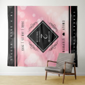 Tenture Célébration élégante du 2ème anniversaire de maria (En situation (horizontale))