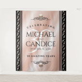 Tenture Célébration élégante du 30e anniversaire de mariag (Devant)