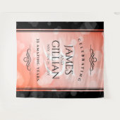 Tenture Célébration élégante du 35e anniversaire de mariag (Devant (Horizontal))